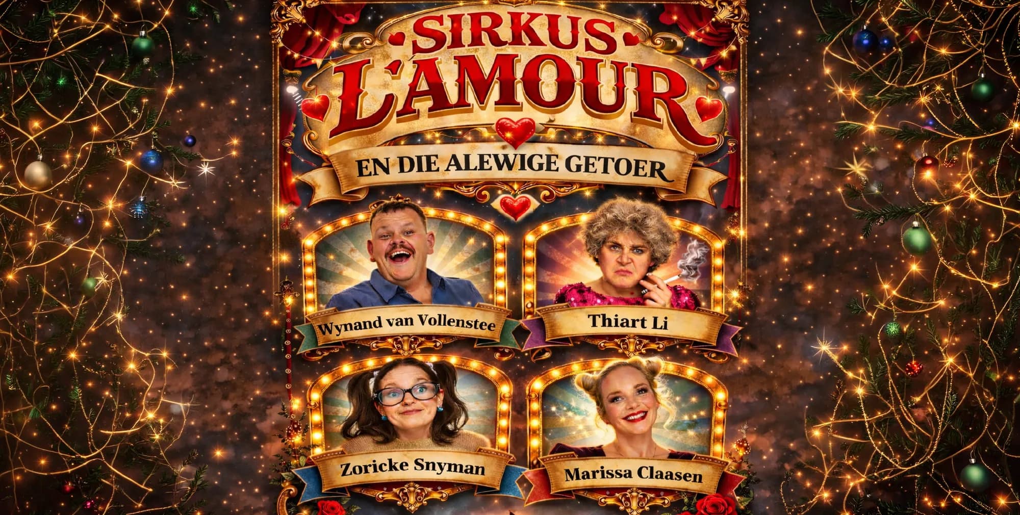 Plakkaat: Sirkus L’amour En Die Alewige Getoer